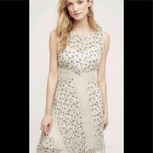 Anthropologie Floreat Floral Lace Dress